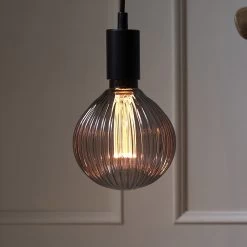 Star Trading Globe LED G125 Decoled E27 1 W 2 000 K Gris Fumée