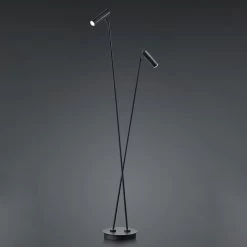 Lampadaire LED Tom, à 2 Lampe, Noir