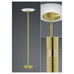 Lampadaire LED Findus, à 1 Lampe, Laiton -Déco Lumière Soldes 1554269 2