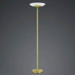 Lampadaire LED Findus, à 1 Lampe, Laiton