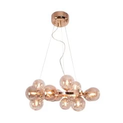 By Rydens By Rydéns Splendor Suspension, 15 lampes, Ambrée