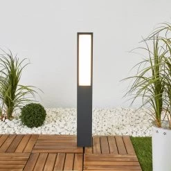 BEGA 77246K3 Borne Angulaire Graphite 3000K 1 Côté -Déco Lumière Soldes 1566033 2