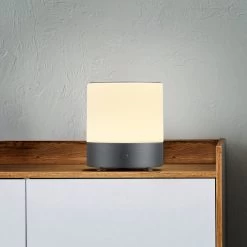 BANKAMP Button Lampe Table LED H18,5 cm Anthracite