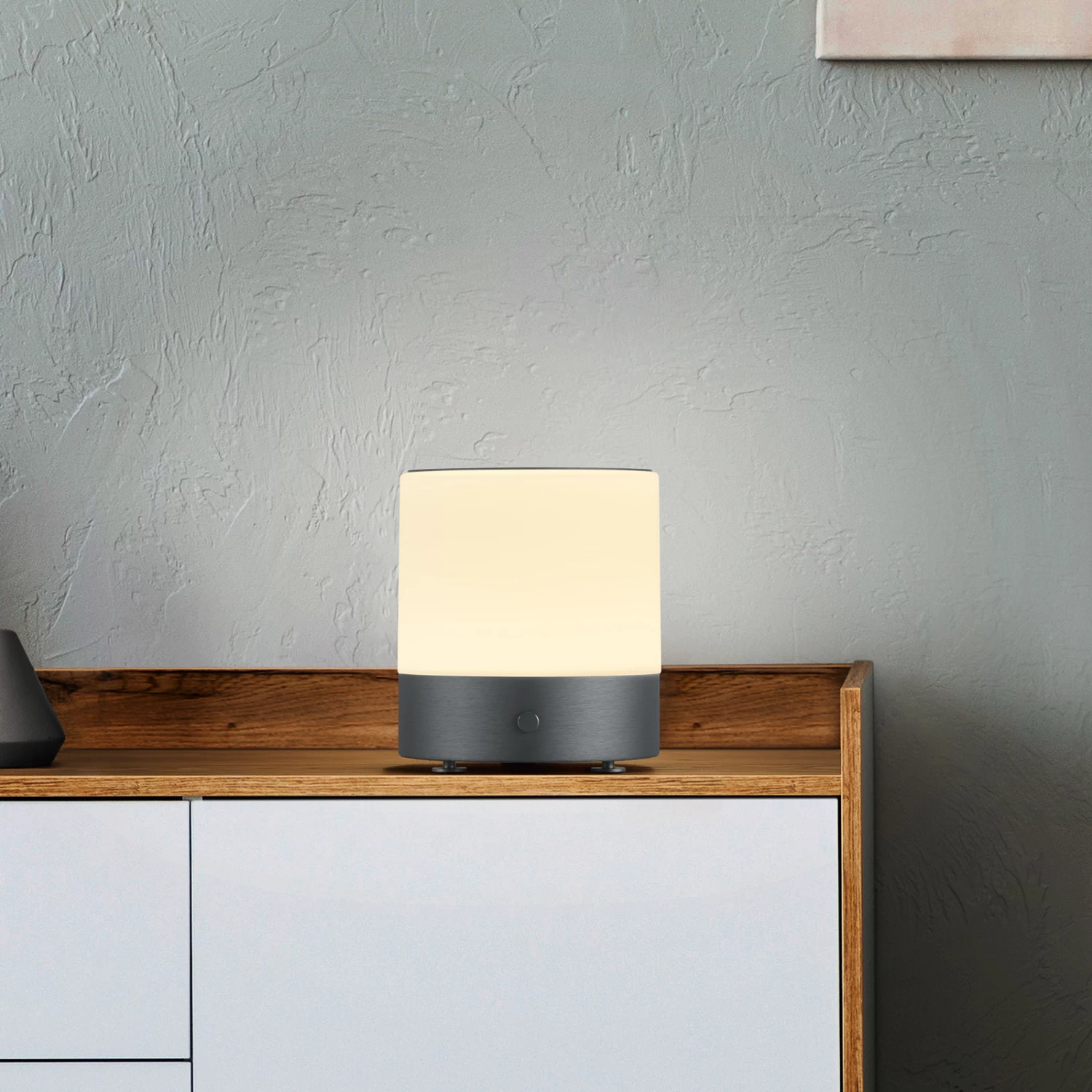 BANKAMP Button Lampe Table LED H18,5 cm Anthracite 5 BANKAMP Button Lampe Table LED H18,5 cm Anthracite – Image 5