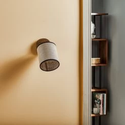 Applique Murale Tubo, Pin, Abat-jour Tissu, Beige 11 Applique Murale Tubo, Pin, Abat-jour Tissu, Beige -Déco Lumière Soldes 1573506 2