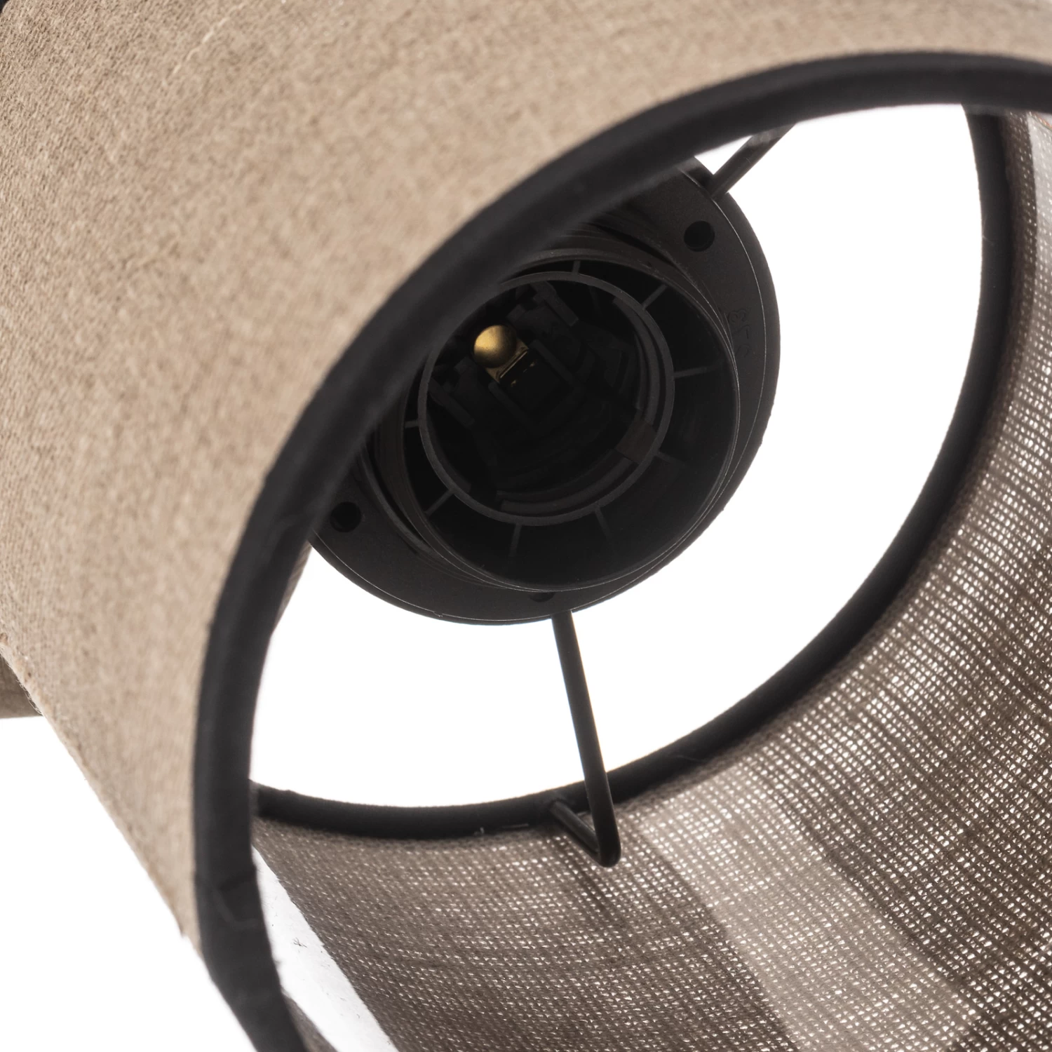 Applique Murale Tubo, Pin, Abat-jour Tissu, Beige 8 Applique Murale Tubo, Pin, Abat-jour Tissu, Beige – Image 8