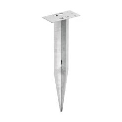 Piquet De Terre Carré Pr Luminaires Ac Socle Carré