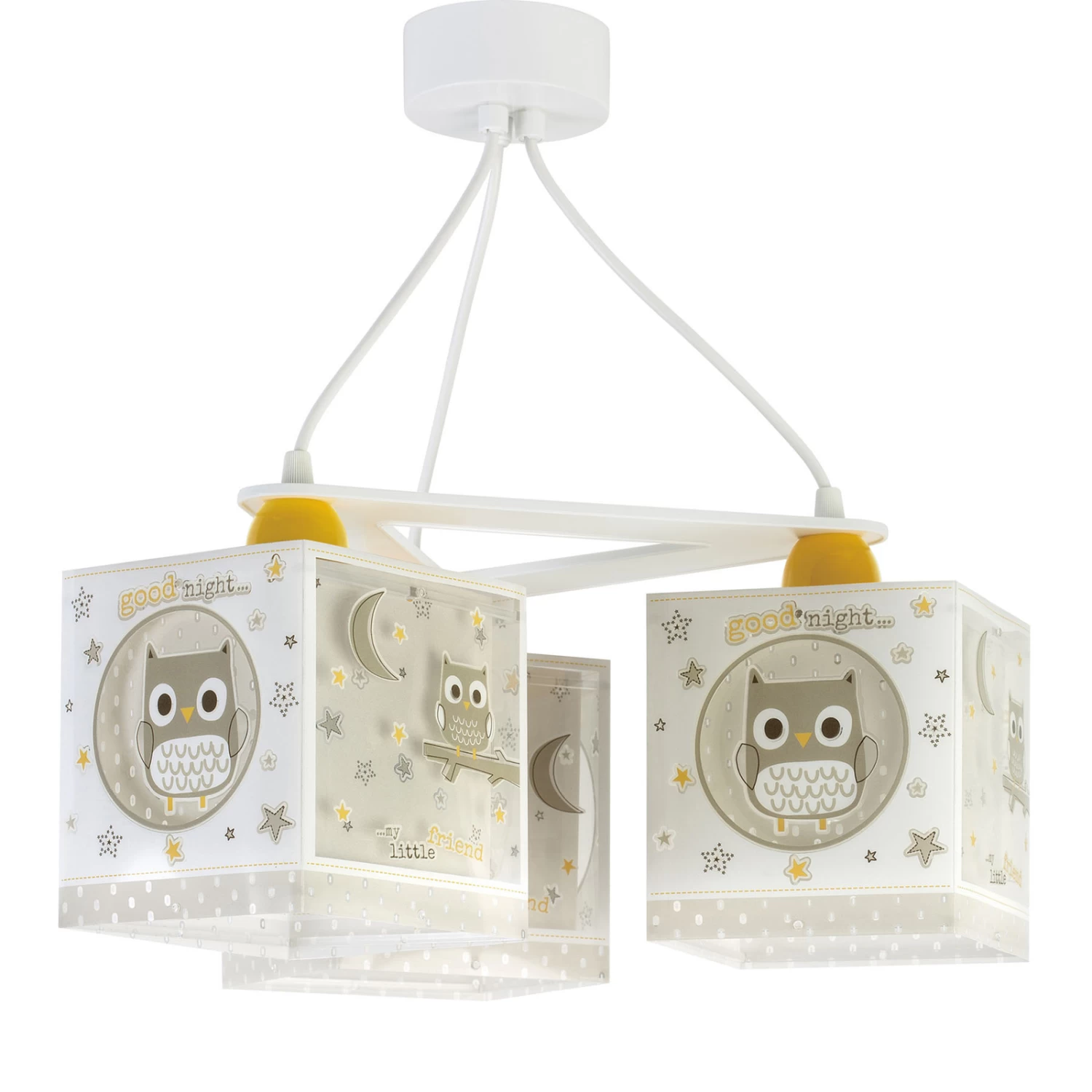 Suspension Pour Enfants Good Night, à 3 Lampes 2 Suspension Pour Enfants Good Night, à 3 Lampes – Image 2