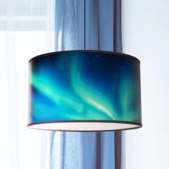 Suspension Print L Ciel, Aurore Polaire Turquoise -Déco Lumière Soldes 2616214 9