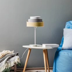 Lampe à Poser Pastell Trio Jaune/gris/gris H50cm -Déco Lumière Soldes 2616508 2