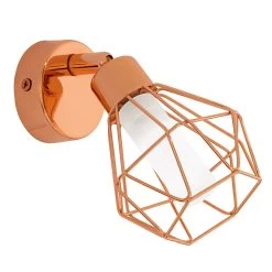 EGLO Applique LED Cuivrée Zapata Au Look De Cage -Déco Lumière Soldes 3000603 2