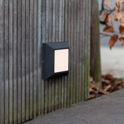 Applique LED Helena, Frontale 10 cm Noire