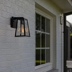 Applique D’extérieur Fia Noir Mat, Verre Clair -Déco Lumière Soldes 3009111 4