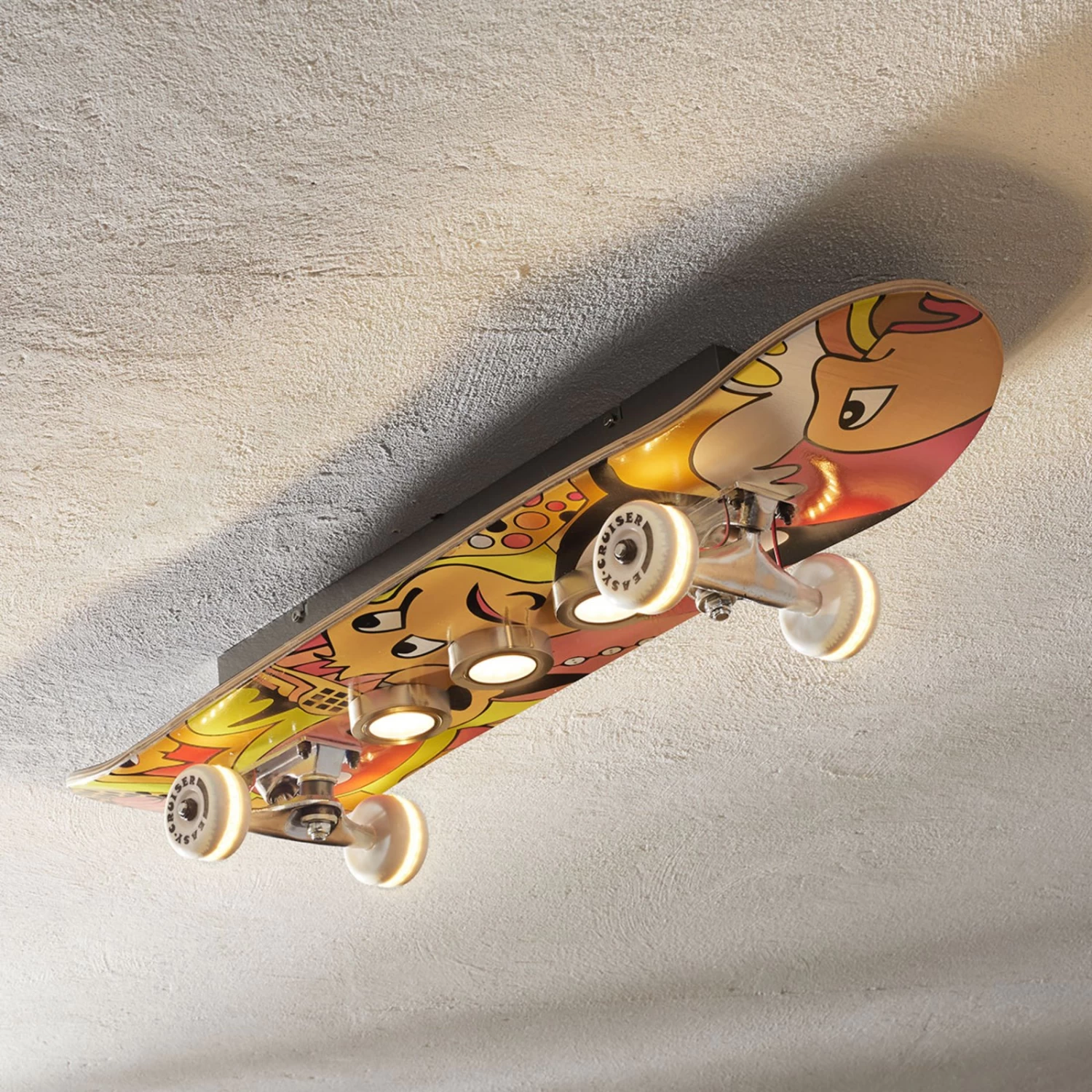 Plafonnier LED Easy Cruiser En Skateboard 1 Plafonnier LED Easy Cruiser En Skateboard