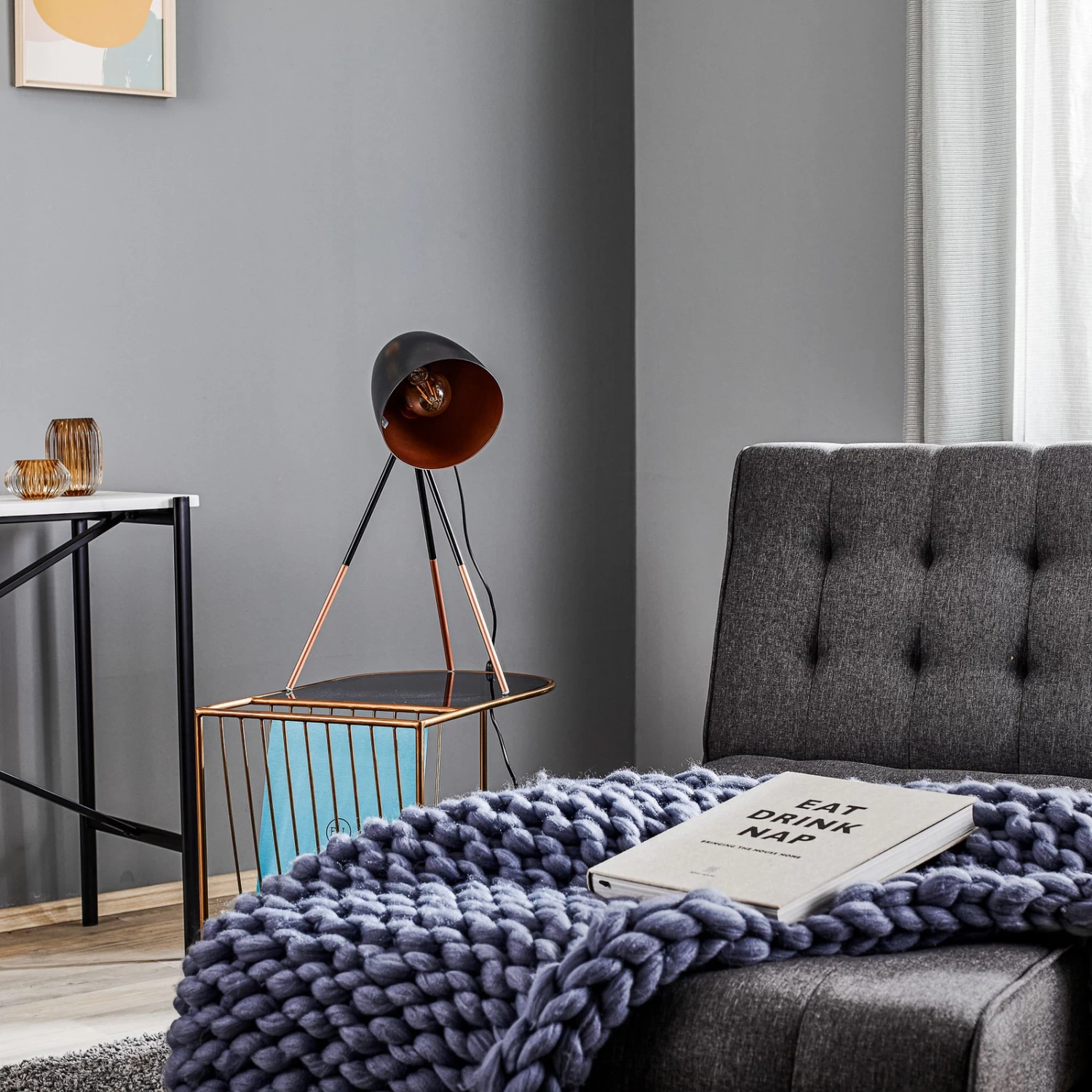 EGLO Lampe Trépied Chester, Style Vintage 3 EGLO Lampe Trépied Chester, Style Vintage – Image 3