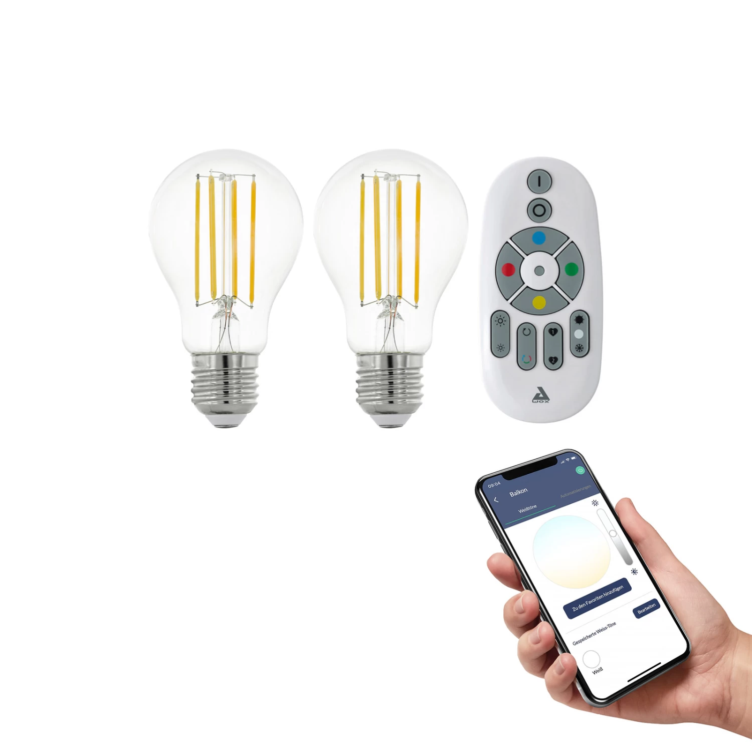 EGLO Connect-z E27 A60 6 W 806 lm 4 000 K, 2x 2 EGLO Connect-z E27 A60 6 W 806 lm 4 000 K, 2x – Image 2