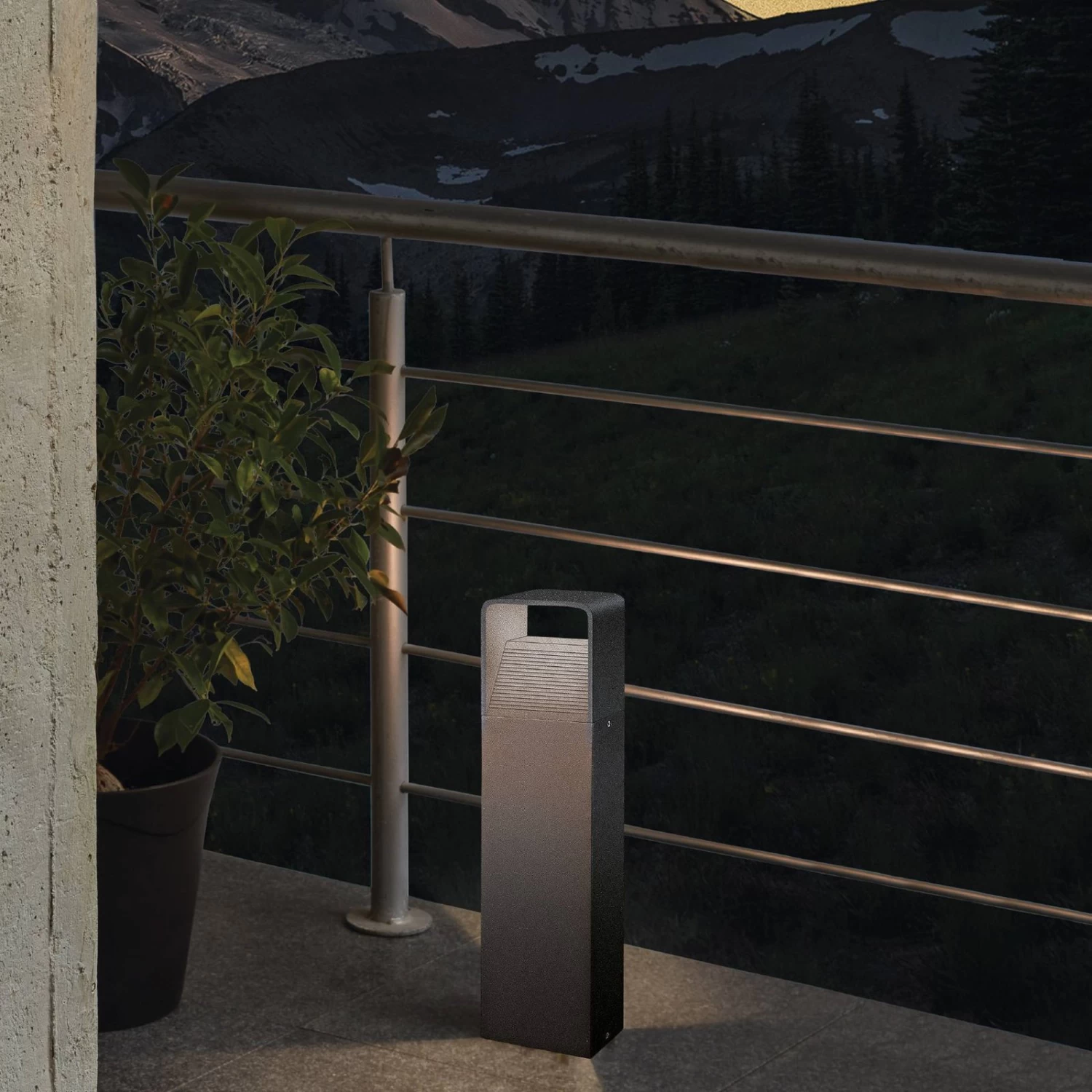 EGLO Potelet LED Doninni 1, Anthracite, Hauteur 40cm 2 EGLO Potelet LED Doninni 1, Anthracite, Hauteur 40cm – Image 2