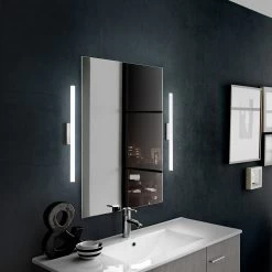 Applique Miroir LED Irène Ronde, Largeur 50 cm -Déco Lumière Soldes 3052088 2