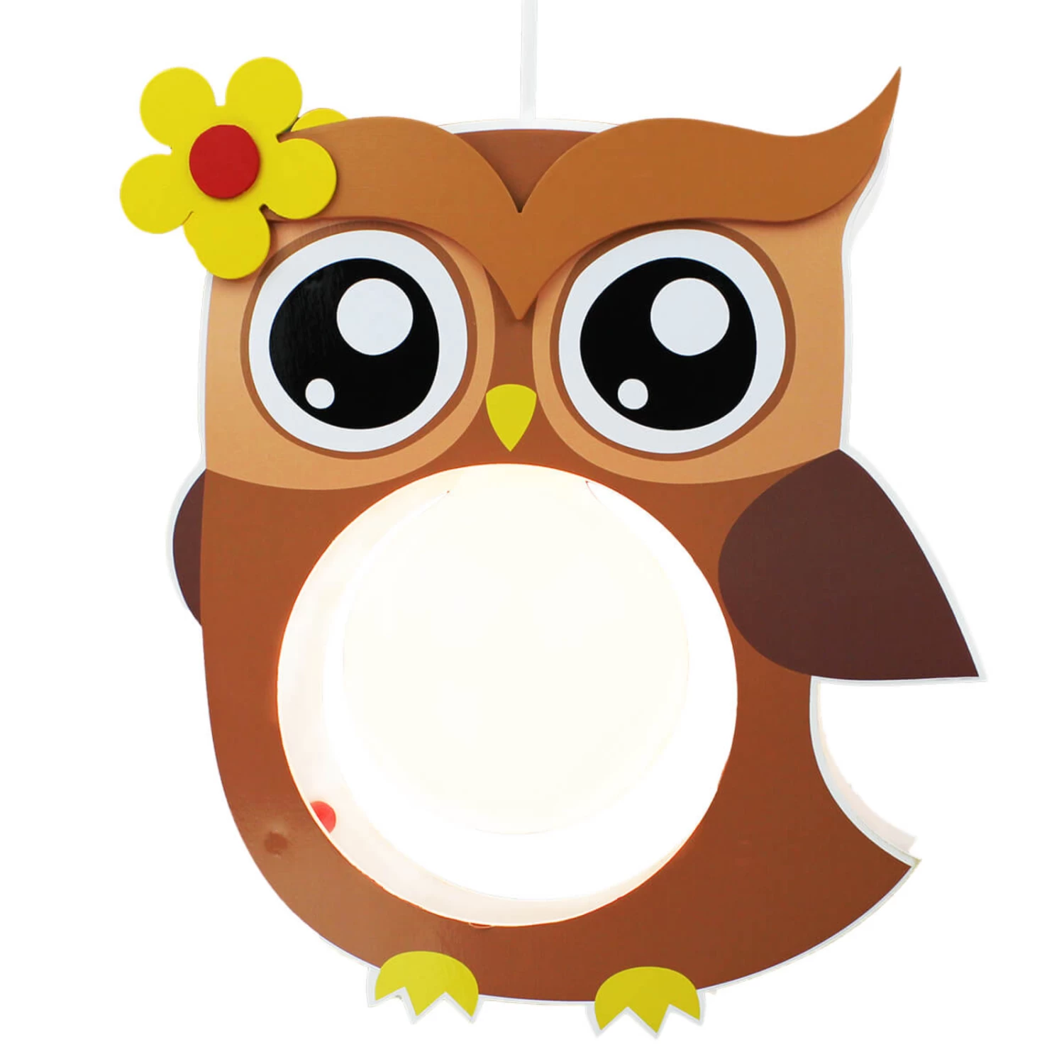 Suspension Marron Erna En Forme De Hibou 2 Suspension Marron Erna En Forme De Hibou – Image 2