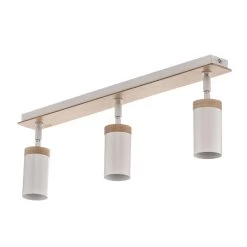 Spot Pour Plafond Elba Détails Bois 3 Lampes Blanc 9 Spot Pour Plafond Elba Détails Bois 3 Lampes Blanc -Déco Lumière Soldes 3071084 2