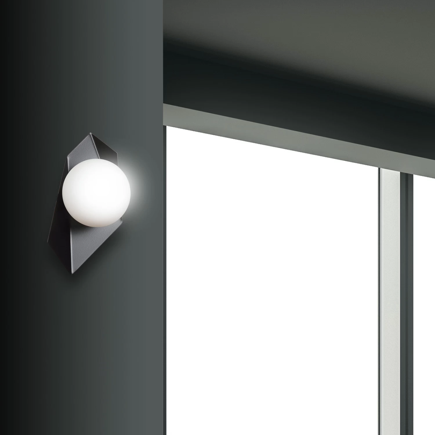 Applique Shield Noire Et Blanche à 1 Lampe 4 Applique Shield Noire Et Blanche à 1 Lampe – Image 4