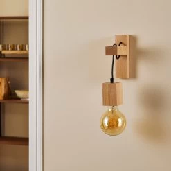 Applique Jack En Bois Clair, Angulaire 7 Applique Jack En Bois Clair, Angulaire -Déco Lumière Soldes 3076056 2