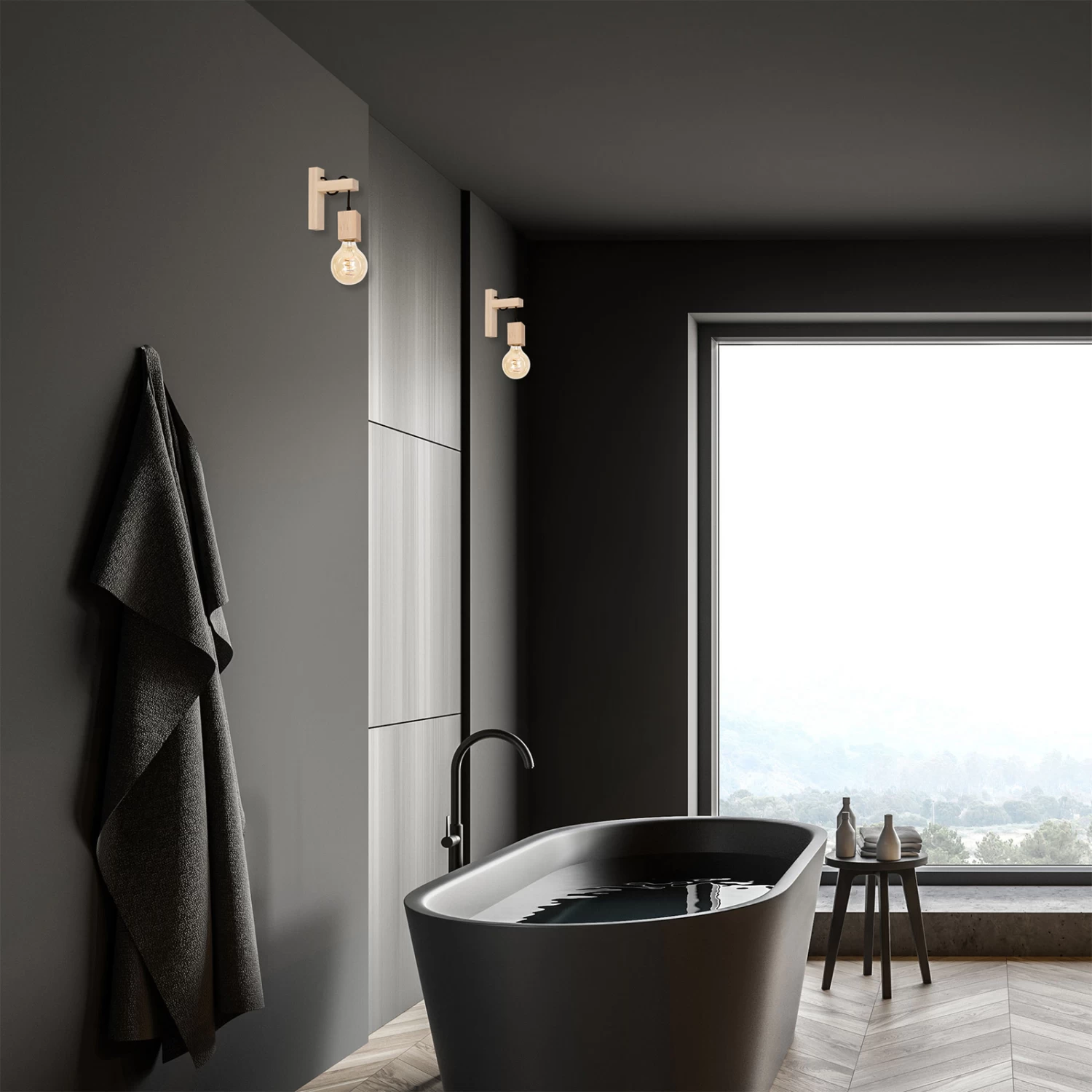 Applique Jack En Bois Clair, Angulaire 4 Applique Jack En Bois Clair, Angulaire – Image 4