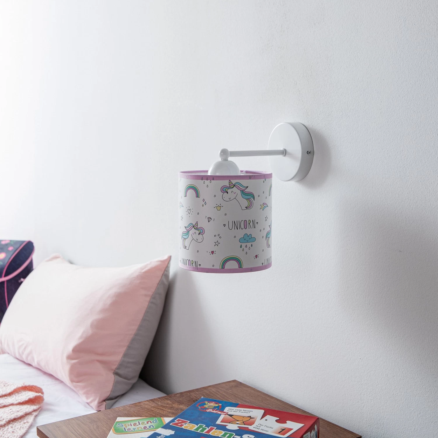 Applique Unicorn, Blanche, Avec Motif Licorne 2 Applique Unicorn, Blanche, Avec Motif Licorne – Image 2