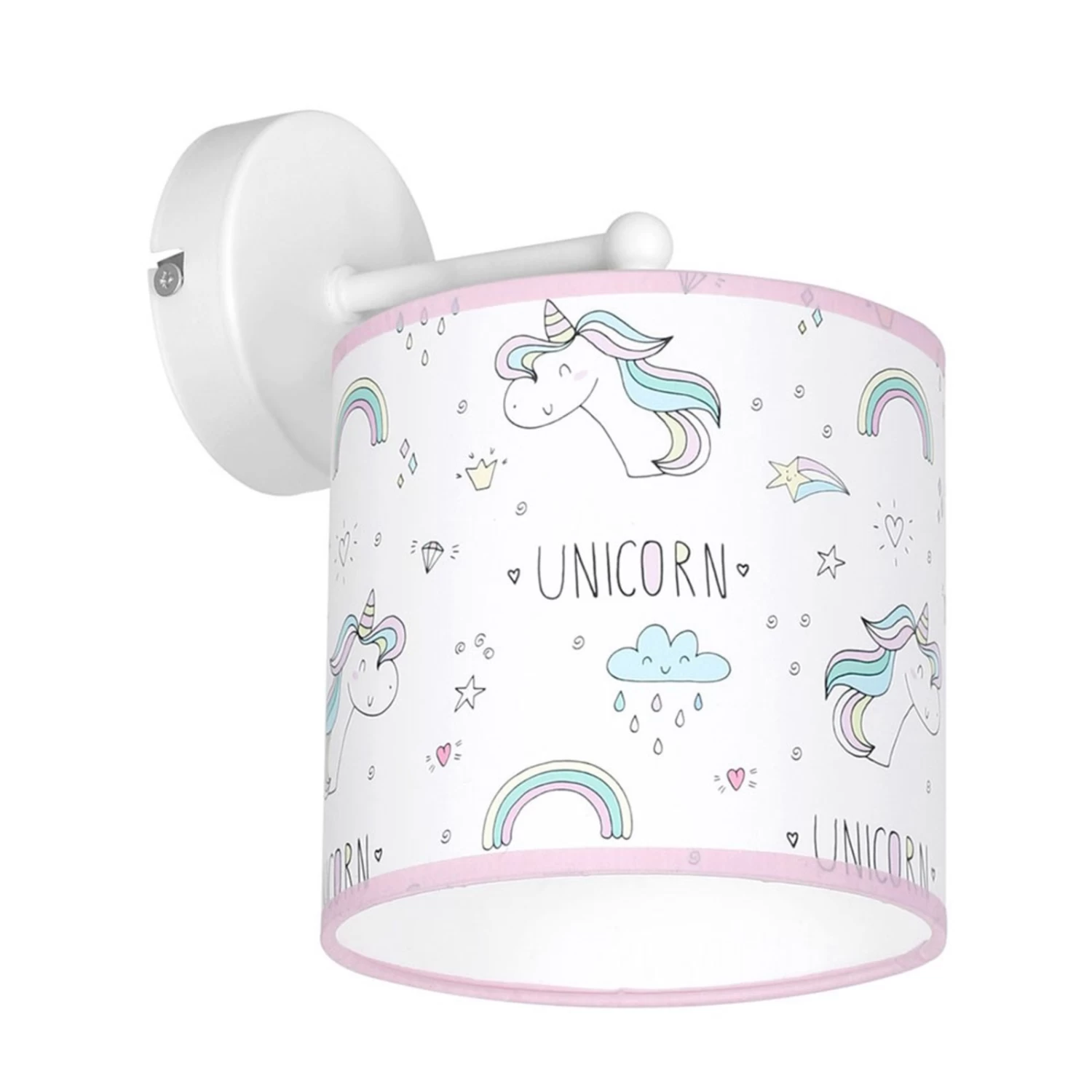 Applique Unicorn, Blanche, Avec Motif Licorne 3 Applique Unicorn, Blanche, Avec Motif Licorne – Image 3