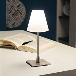 Lampe à Poser LED Lucy Variateur Tactile, Chromée