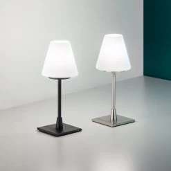 Lampe à Poser LED Lucy Variateur Tactile, Chromée -Déco Lumière Soldes 3502724 3