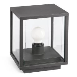 Potelet Nala En Forme De Dé En Gris Foncé -Déco Lumière Soldes 3507320 2