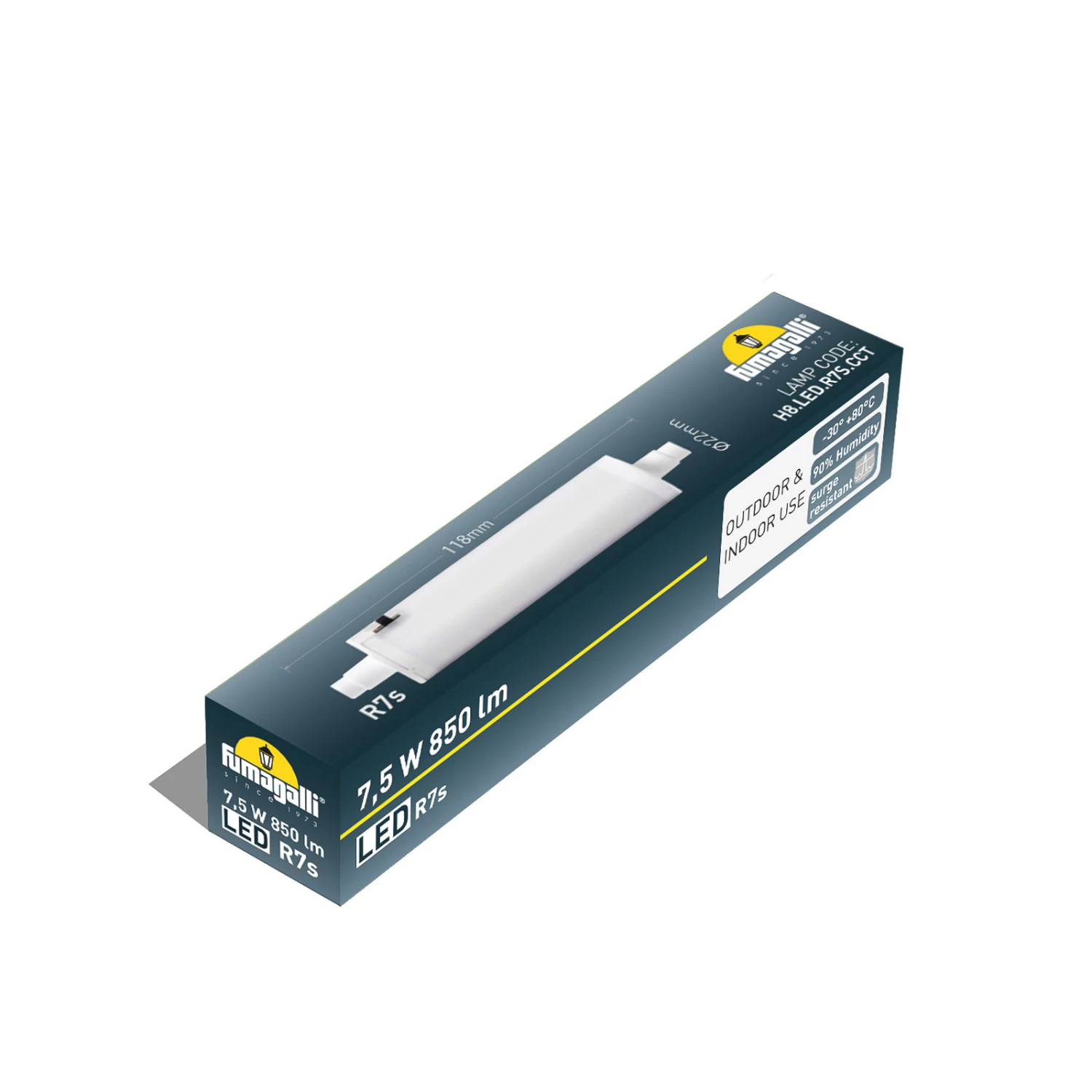 Ampoule LED R7s 7,5W, Longueur 11,8 Cm, 850 Lm CCT 2 Ampoule LED R7s 7,5W, Longueur 11,8 Cm, 850 Lm CCT – Image 2