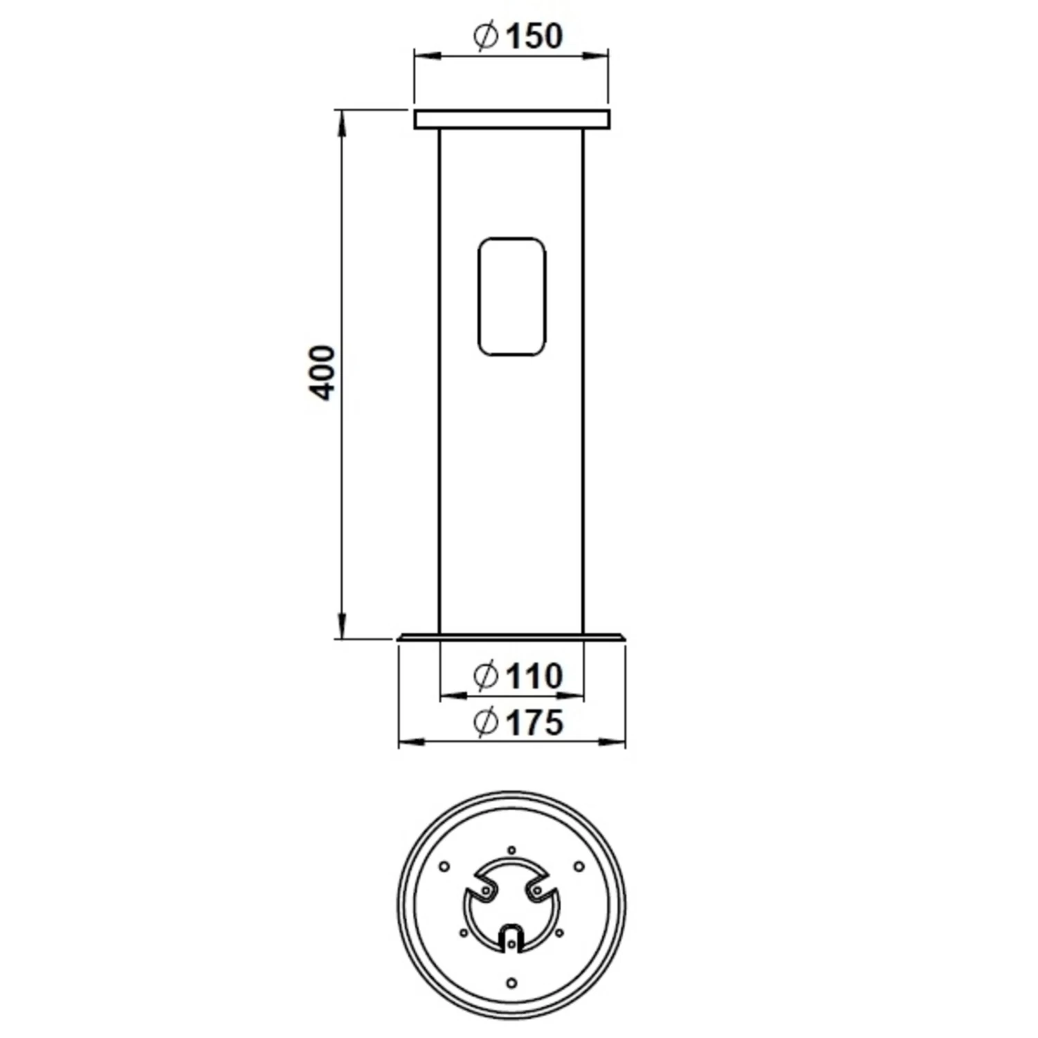 Boîtier D’encastrement Au Sol, 40 cm 2 Boîtier D’encastrement Au Sol, 40 cm – Image 2