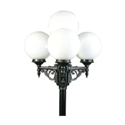 Ravissant Chandelier Noir-argenté 163 à 3 Lampes -Déco Lumière Soldes 4001163 2