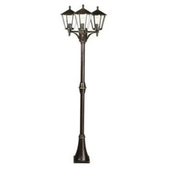 Lampadaire Rustique 680 Marron à 3 Lampes -Déco Lumière Soldes 4001681 2