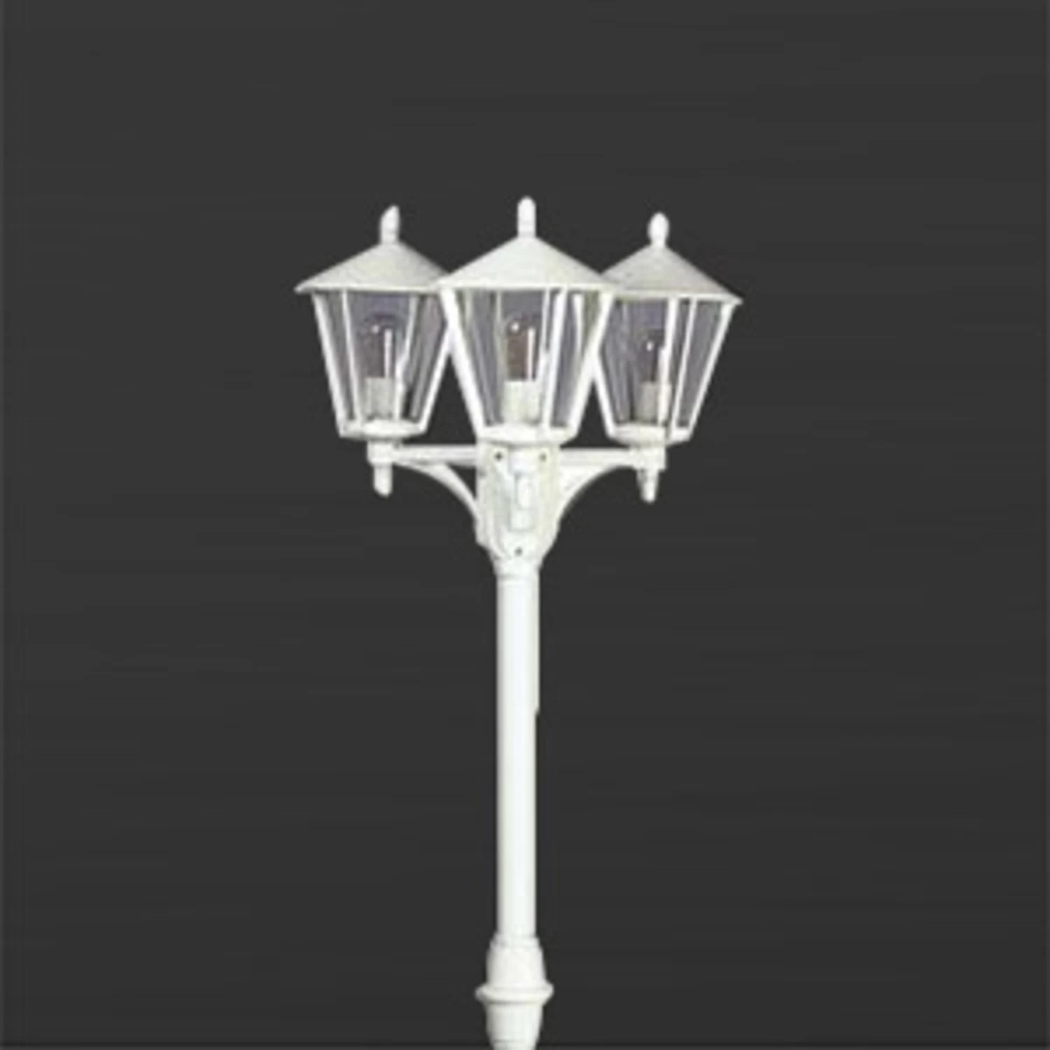 Lampadaire Rustique 680 Blanc à 3 Lampes 3 Lampadaire Rustique 680 Blanc à 3 Lampes – Image 3