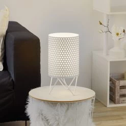 GUBI Pedrera ABC Lampe à Poser, Blanche