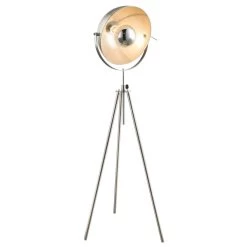 Globo Lampadaire Trépied Nosy Nickel/argent -Déco Lumière Soldes 4015065 2