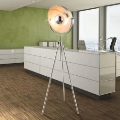 Globo Lampadaire Trépied Nosy Nickel/argent