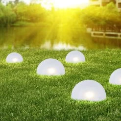 Globo Guirlande Solaire LED 33980, 5 Lampes, Blanche