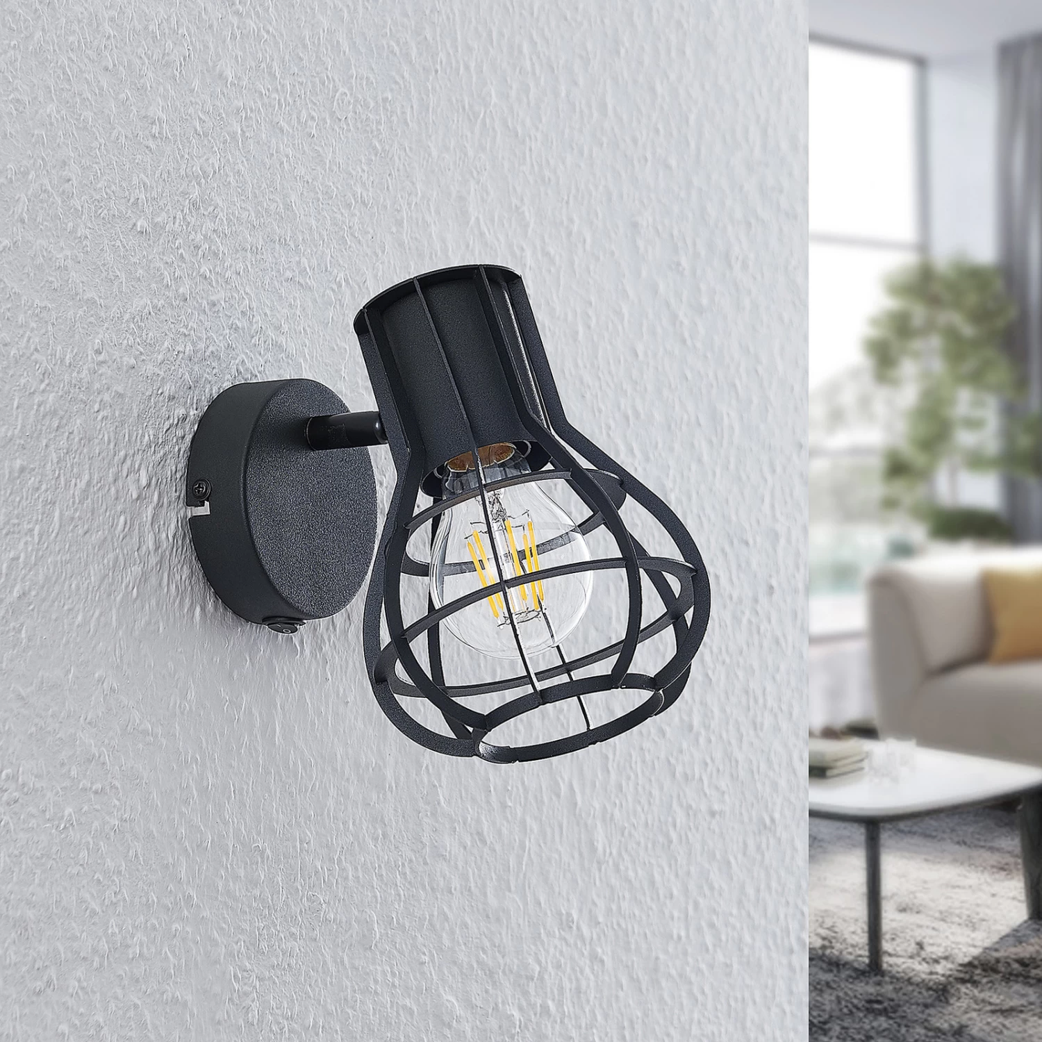 Lindby Nurja Spot Mural, Noir 2 Lindby Nurja Spot Mural, Noir – Image 2