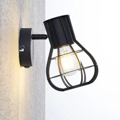 Lindby Nurja Spot Mural, Noir 11 Lindby Nurja Spot Mural, Noir -Déco Lumière Soldes 4018365 2