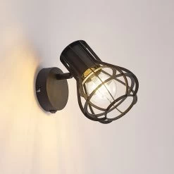 Lindby Nurja Spot Mural, Noir 12 Lindby Nurja Spot Mural, Noir -Déco Lumière Soldes 4018365 3