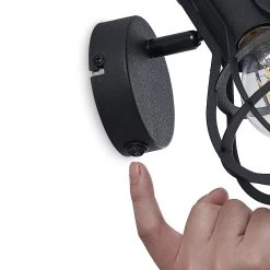 Lindby Nurja Spot Mural, Noir 16 Lindby Nurja Spot Mural, Noir -Déco Lumière Soldes 4018365 7