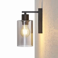 Lindby Emavi Applique Avec Verre Fumé -Déco Lumière Soldes 4018418 6