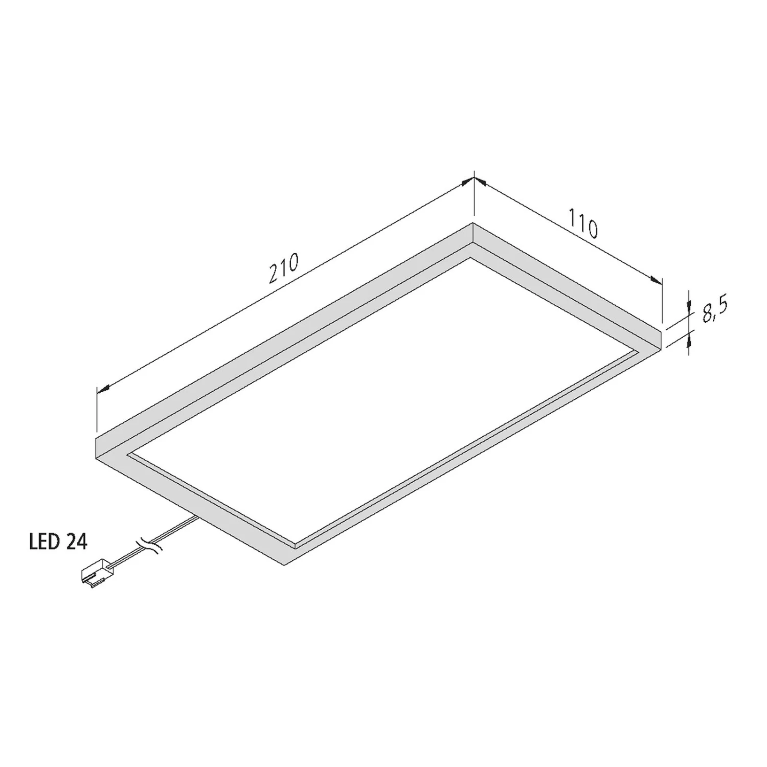 Hera Lampe Sous Meuble LED Sky Noire 3 000 K 3 Hera Lampe Sous Meuble LED Sky Noire 3 000 K – Image 3