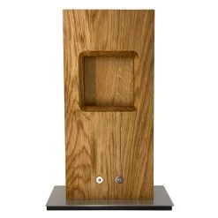 HerzBlut Pan Lampe à Poser LED, Chêne Huilé, Dim -Déco Lumière Soldes 4543217 3