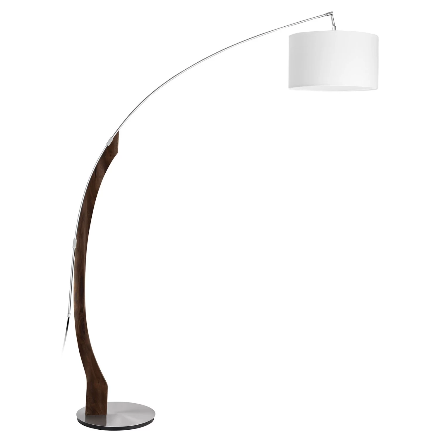 HerzBlut Amos Lampadaire Arqué Support Noyer Huilé 1 HerzBlut Amos Lampadaire Arqué Support Noyer Huilé