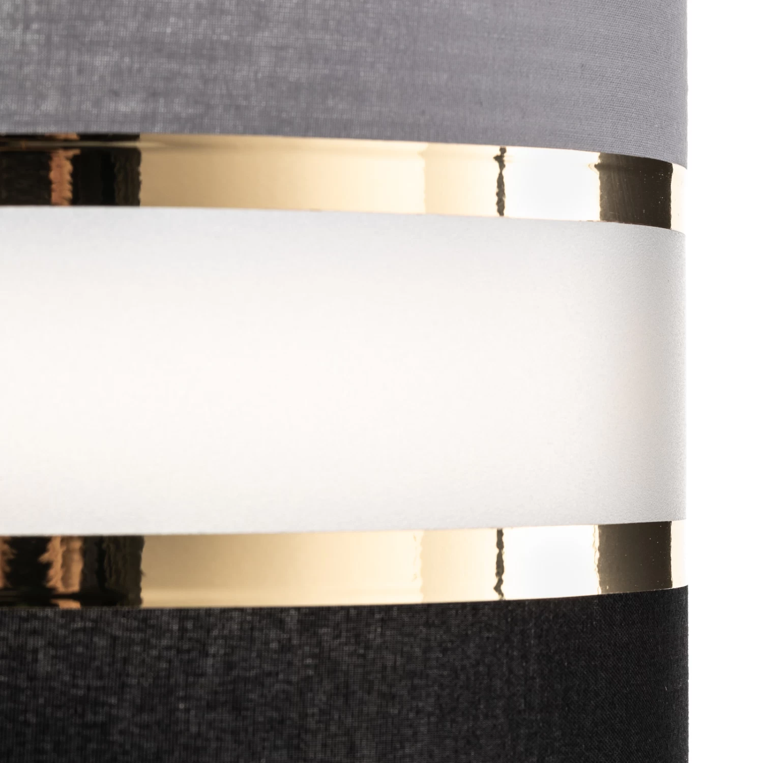 Lampe à Poser Helen Abat-jour Tissu Gris-noir-doré 5 Lampe à Poser Helen Abat-jour Tissu Gris-noir-doré – Image 5
